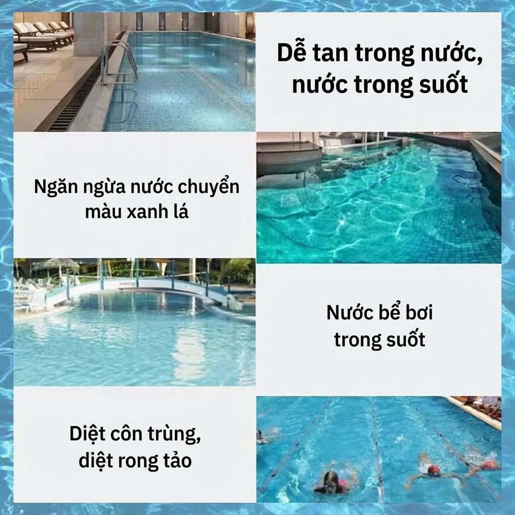 Mua 1 Tặng 1 muối tắm khoáng biến nước đục thành màu nước biển tự nhiên 1 túi pha với 12-15 tấn nước