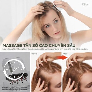 Lược massage mọc tóc Ikumo Plus – hỗ trợ thẩm thấu tinh chất, lưu thông kinh lạc và thư giãn da đầu.