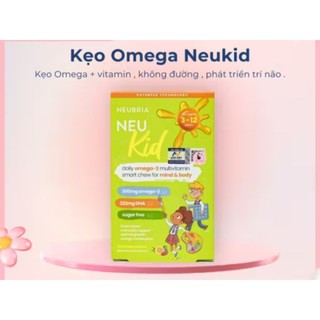 KẸO NHAI BỔ NÃO NEU KID VITAMIN & OMEGA 3 – TĂNG TẬP TRUNG, HỖ TRỢ PHÁT TRIỂN TOÀN DIỆN CHO BÉ 3–12 TUỔI