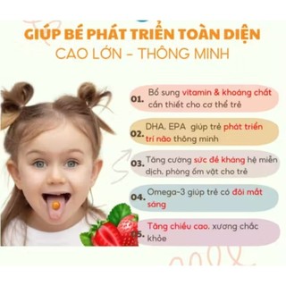 KẸO NHAI BỔ NÃO NEU KID VITAMIN & OMEGA 3 – TĂNG TẬP TRUNG, HỖ TRỢ PHÁT TRIỂN TOÀN DIỆN CHO BÉ 3–12 TUỔI