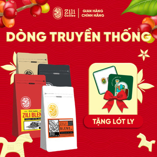 ZILI Coffee - Cà phê sạch rang mộc, hương vị tự nhiên - Dòng Truyền Thống, Túi 500G [Tặng lót ly]