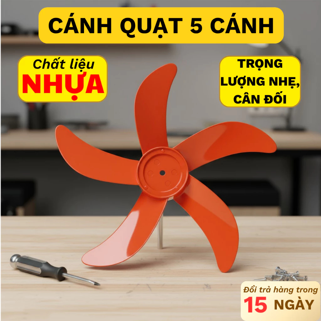 Cánh quạt B4 đường kính 40cm chất liệu nhựa ABS siêu bền, dùng được mọi loại quạt
