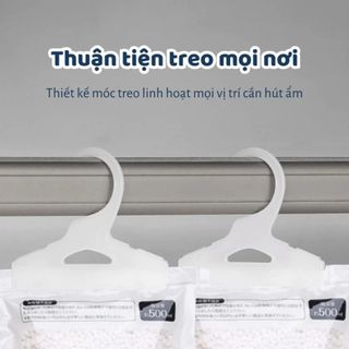 Homee.cok Túi Hút Ẩm Treo Tủ 500ML – Hút Đầy Nước Sau Vài Ngày, Ngăn Mốc Quần Áo, Khử Mùi Hiệu Quả
