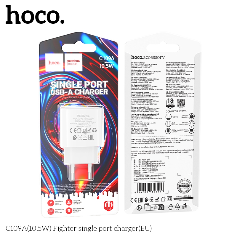 Bộ Sạc Type-C 10,5W – Sạc Nhanh Ổn Định, An Toàn, cho Samsung, OP, XM