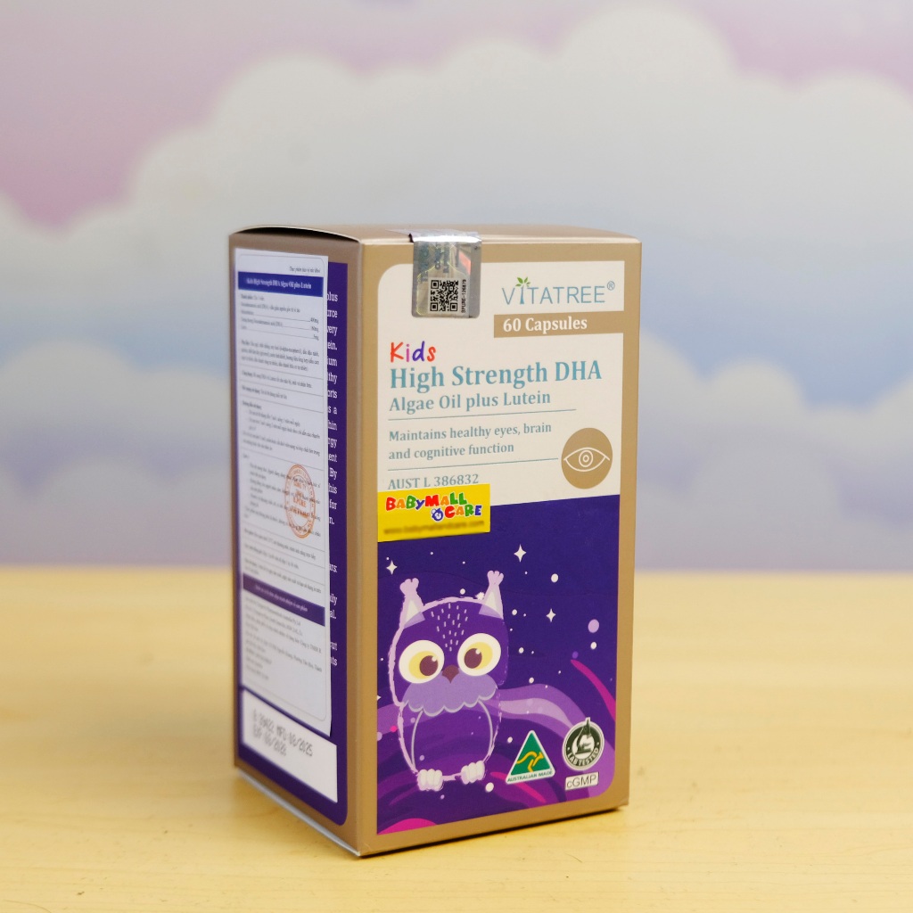 Kids High Strength DHA Algae Oil Plus Lutein Babymall & Care DHA Vi Tảo Cho Trẻ