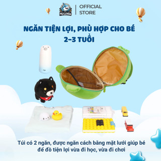 Balo Trứng Cho Bé Mẫu Giáo, Cặp Đi Học Cho Bé Mầm Non Hình Động Vật, Chất Nhung Mịn Có Lớp Chống Sốc