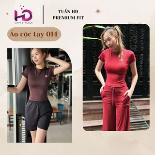 Áo cộc tay nữ, model DWY115179.1.014 Áo Cộc Tập Gym Nữ Co Giãn Thoáng Mát Ôm Body Tôn Dáng