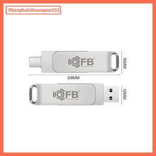 Ổ Đĩa USB OTG FB 6GB/32GB/64GB/128GB/256GB/512GB 2 In 1 Tốc Nhanh USB 3.0/Type-C