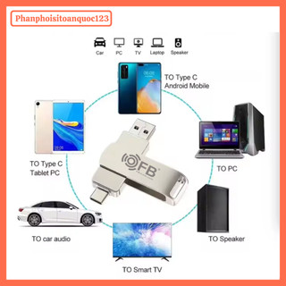Ổ Đĩa USB OTG FB 6GB/32GB/64GB/128GB/256GB/512GB 2 In 1 Tốc Nhanh USB 3.0/Type-C