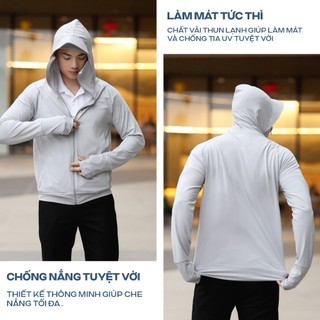 Áo Chống Nắng Nam Nữ MENTORIS, Chất Vải Thun Lạnh, Chống Tia UV, Thoáng Mát, Thấm Hút Mồ Hôi MCN01S