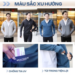 Áo Chống Nắng Nam Nữ MENTORIS, Chất Vải Thun Lạnh, Chống Tia UV, Thoáng Mát, Thấm Hút Mồ Hôi MCN01S