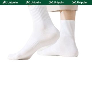 [Quà tặng] Tất vớ nam nữ trơn Cotton Unipalm, mềm mại thoáng khí