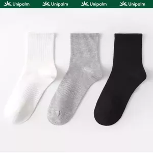 Tất vớ nam nữ trơn Cotton Unipalm, mềm mại thoáng khí