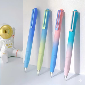 Bút Máy bấm F06 Ngòi EF 0.38 Viết Êm Không Gai Dành Cho Học Sinh Tiểu Học 1-5 màu ngẫu nhiên