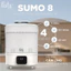 Máy tiệt trùng hơi nước sấy khô điện tử Sumo 8 Fatz baby Smart Baby