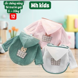 Áo Chống Nắng Trẻ Em UPF50+ – Áo Khoác Chống Nắng Cho Bé Trai Bé Gái 6-40kg Mỏng Mát Cản Gió #N5