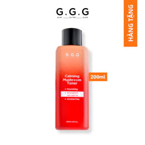 Toner Nấm Không cồn Hỗ Trợ Cấp ẩm Dịu da G.G.G Calming Mushroom Toner 200ml