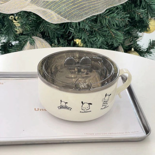 Bát Ăn Mì Bát Inox Ăn Mì Tôm Có Tay Cầm Và Nắp Cách Nhiệt Ca Úp Mì Bát Úp Mì Cao Cấp Tô Mì Life Plus - TM01