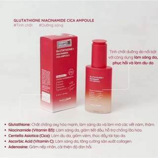 Tinh Chất Angel's Liquid Glutathione +10% Niacinamide Cica Ampoule Serum Làm Trắng, Kiềm Dầu 45ml