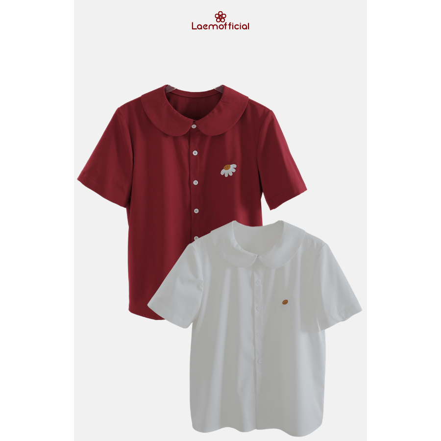 LÀ EM | Áo Mini Daizy phiên bản ngắn tay - Áo sơ mi 4 mùa mêm mịn ít nhăn dành cho mùa hè.