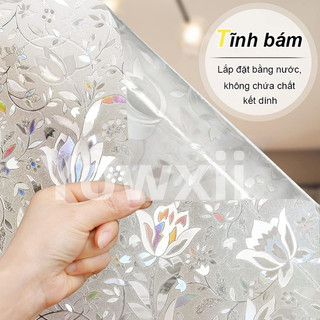 Decal dán YOWXII kính cửa sổ 3d trang trí, Chống nắng và chống chói