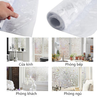 Decal dán YOWXII kính cửa sổ 3d trang trí, Chống nắng và chống chói