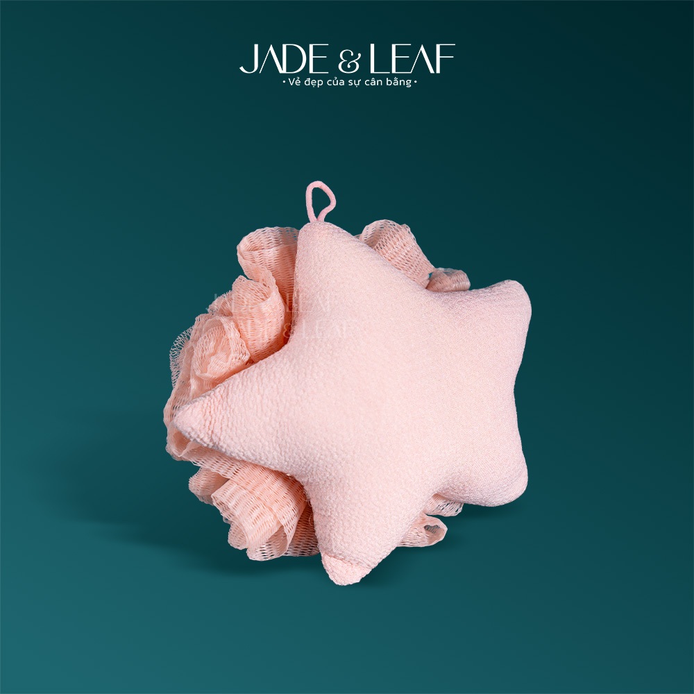 Bông Tắm Tạo Bọt Jade&Leaf Cao Cấp Hình Bọt Sao Biển, Mềm Mịn Bọt Nhiều Dùng Được Cả 2 Mặt