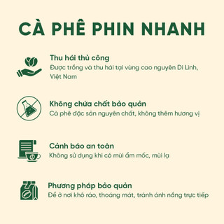 Cà Phê Phin Nhanh - Zili Coffee - HƯƠNG THƠM NHẸ NHÀNG, ĐẬM ĐẮNG VỪA, HẬU NGỌT [Hộp 8 Phin]