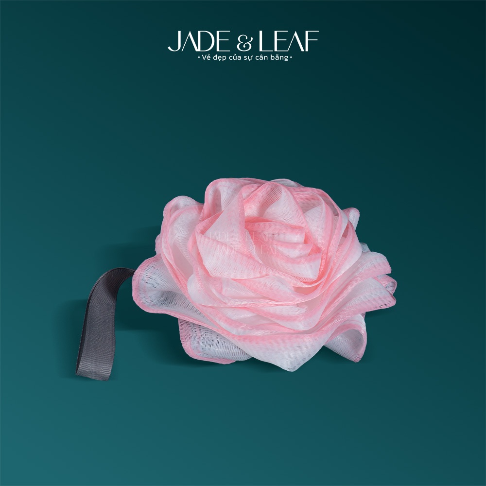 Bông Tắm Tạo Bọt Jade&Leaf Cao Cấp Hình Hoa Hồng, Mềm Mịn Bọt Nhiều Size Lớn Chất Liệu Lưới