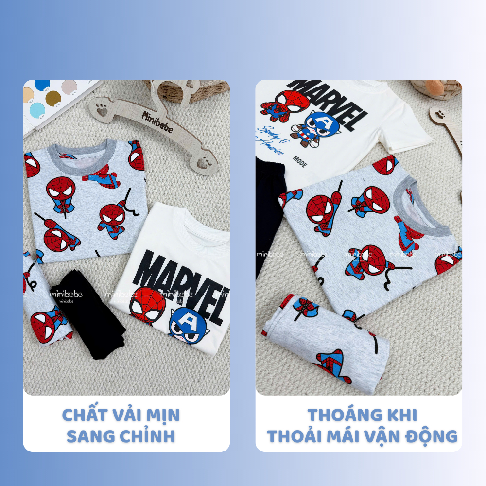 [À ƠI SHOP] T66- set 2 bộ cộc nhện và siêu nhân a - a100.316