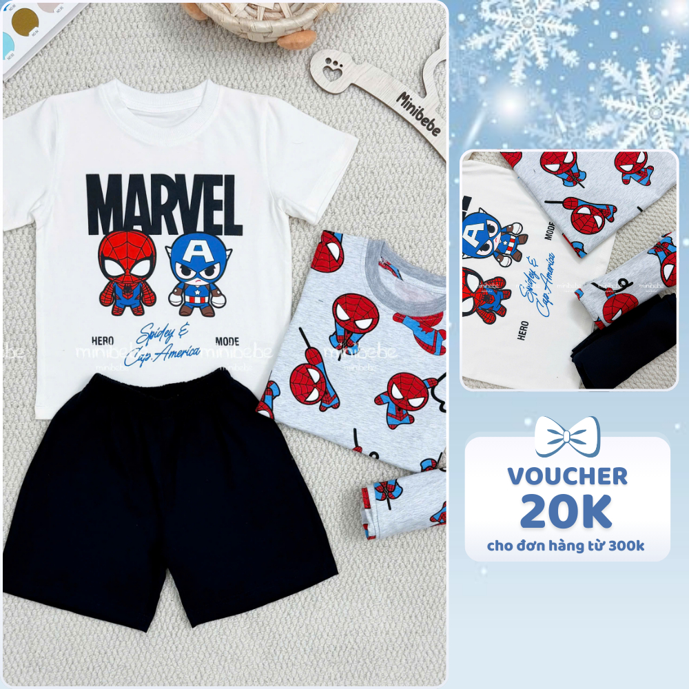 [À ƠI SHOP] T66- set 2 bộ cộc nhện và siêu nhân a - a100.316