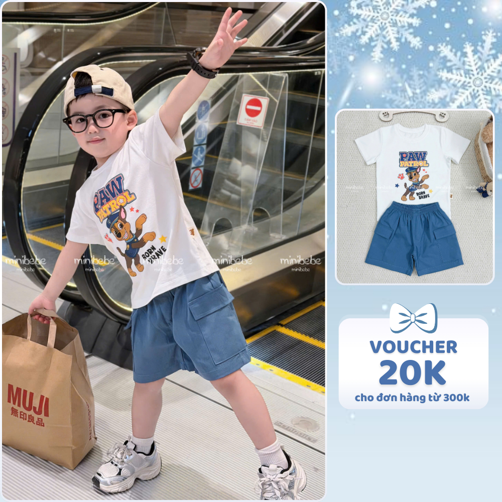 [À ƠI SHOP] B71- bộ cộc paw patrol bàn chân- a117.1766