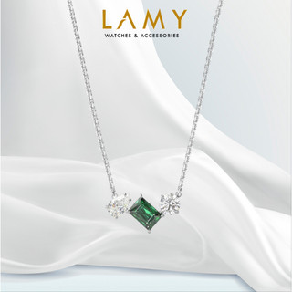 Dây chuyền LAMY Mesmera Mixed cuts Silver Green Necklace 6180