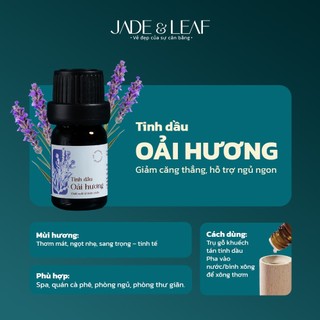 Tinh Dầu Ấn Độ Nguyên Chất Jade&Leaf Thơm Phòng Không Pha Trộn Hàng Nhập Khẩu Có Kiểm Định