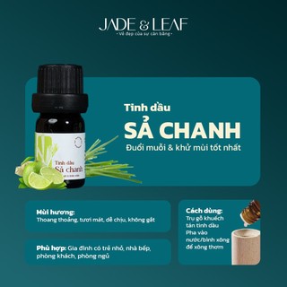 Tinh Dầu Ấn Độ Nguyên Chất Jade&Leaf Thơm Phòng Không Pha Trộn Hàng Nhập Khẩu Có Kiểm Định