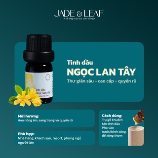 Tinh Dầu Ấn Độ Nguyên Chất Jade&Leaf Thơm Phòng Không Pha Trộn Hàng Nhập Khẩu Có Kiểm Định