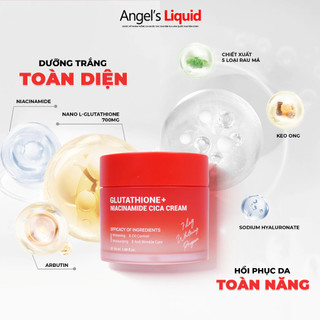 Kem Dưỡng Angel's Liquid Glutathione Plus Niacinamide Cica Cream Làm Trắng, Kiểm Soát Dầu 50ml