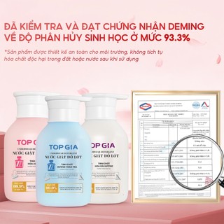 Nước giặt đồ lót sinh học Top Gia kháng khuẩn, khử mùi an toàn cho mọi làn da