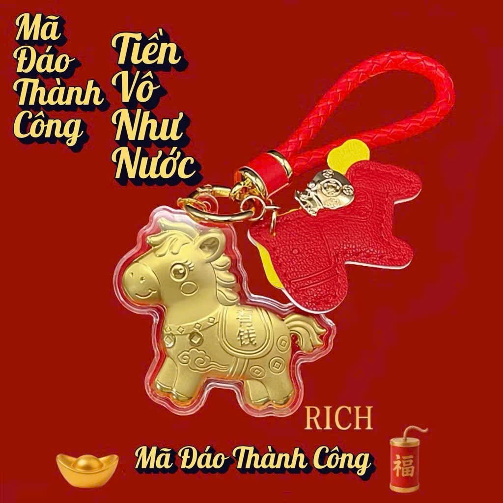 Kim Mã Chiêu Tài - Charm vàng may mắn 2026, mang ý nghĩa phát tài phát lộc