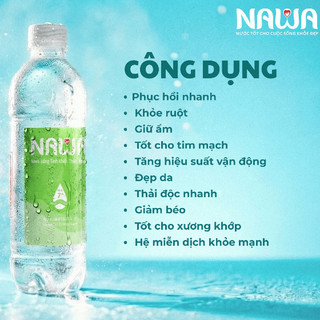 NAWA Nước Uống Tinh Khiết Thiên Nhiên - Thùng 24 Chai - Công Nghệ Lượng Tử E-Water Nhật Bản