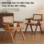 Ghế gỗ Ghế ăn Phong Cách Tự Nhiên Chất Liệu Tự Nhiên Bền Đẹp Hoàn Hảo Cho Gia Đình Và Quán Cà Phê — ảnh 2