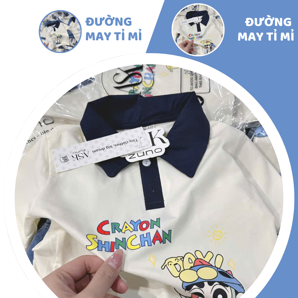 [À ƠI SHOP] G29- bộ polo quần bò shin crayon - a116.882