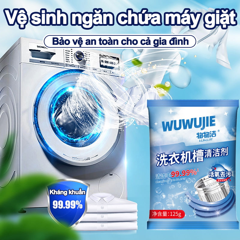 Tẩy Lồng Máy Giặt, Bột Tẩy Lồng Máy Giặt , Làm sạch khe máy, khử trùng, khử trùng, đa chức năng khe máy không giới hạn