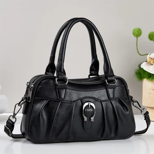 Túi Xách Nữ Da PU Túi Cầm Tay Công Sở Sang Trọng Màu Đen Mun Store TDU29