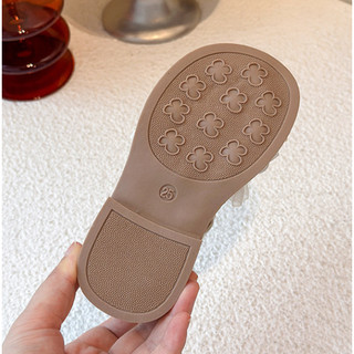 Size 23-30 Giày Búp Bê Da Bóng Nơ Ren Phối Nơ Dây Ngọc Cho Bé Gái K160