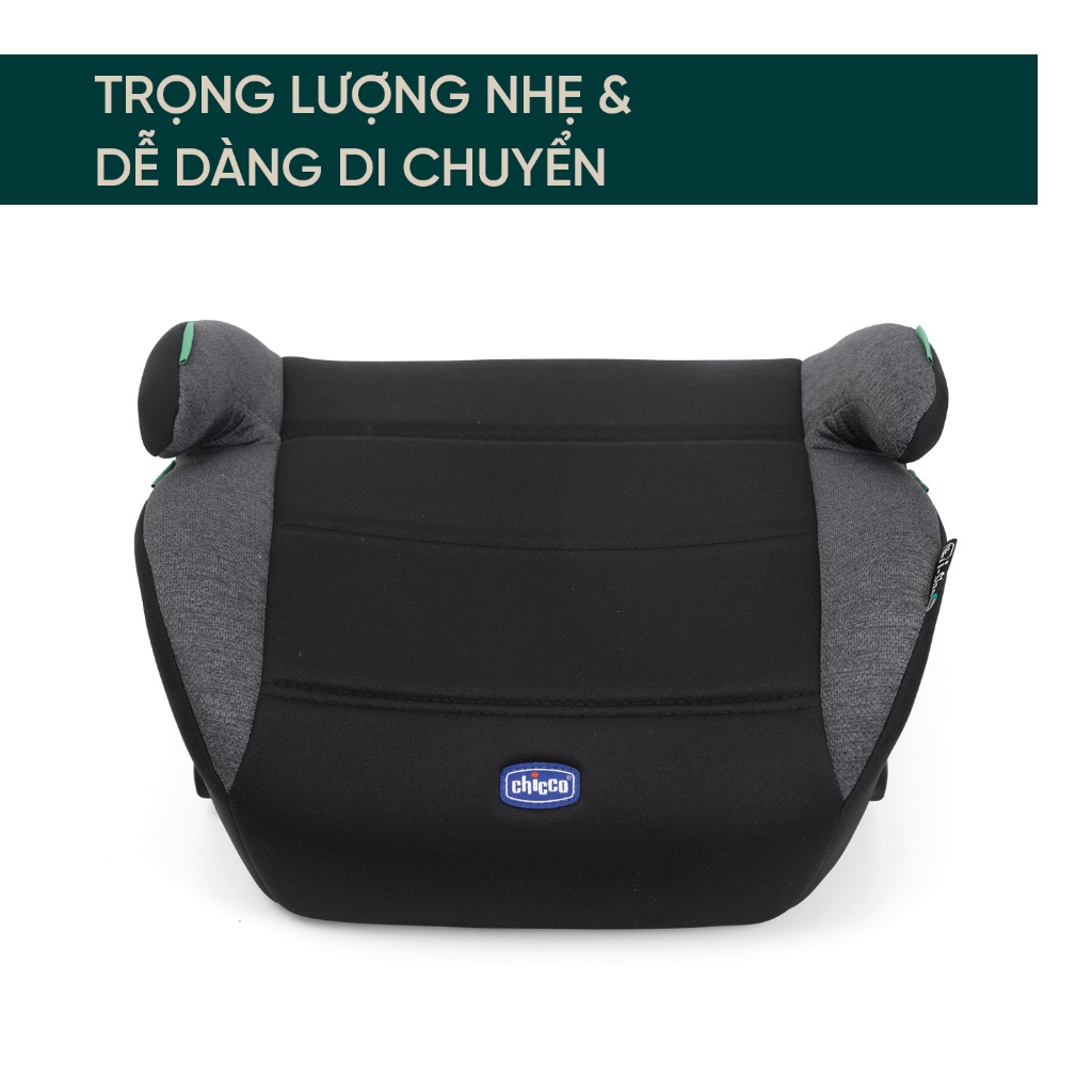 Ghế ô tô Chicco Quasar Fix ISOFIX - Màu đen/ Màu ghi