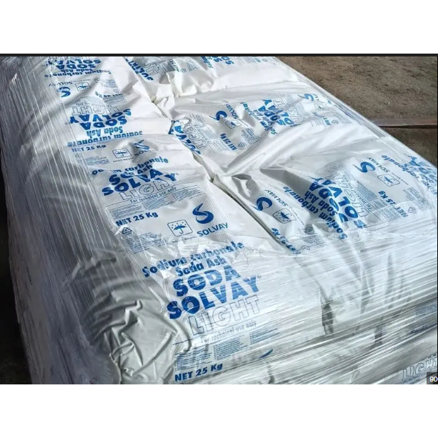 Soda Ash Light Solvay Na2CO3 Tăng pH, làm mềm nước, sản xuất thủy tinh - nhập khẩu Italy