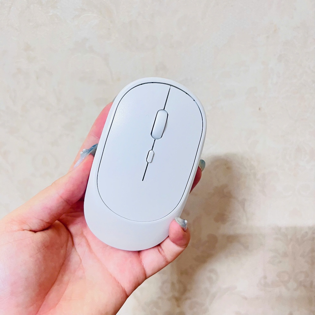 Chuột Silent Không Dây Bluetooth Sạc Pin - Chuột Quang Không Dây 2.4G Chống Ồn Thiết Kế Slim Cực Đẹp
