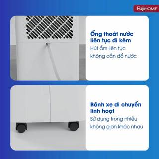 Máy hút ẩm block nhập khẩu FUJIHOME LITE công suất 6 đến 16 lít /ngày vận hành tốt, tiết kiệm điện