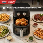 [Độc quyền] Nồi chiên không dầu 6.5L SUNHOUSE SHD4032 - Công nghệ Rapid Air giảm tới 80% dầu - Khoang chiên trong suốt — ảnh 3